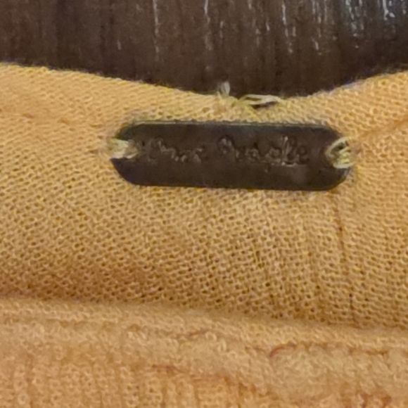 Free People Top Home Again Tie Back Lace Stripe Crop Cami Large EUC - Picture 3 of 7